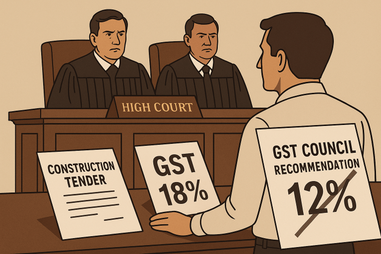 Review petition dismissed as court upheld contractual tax clause and clarified that GST Council’s recommendations are not binding until notified.