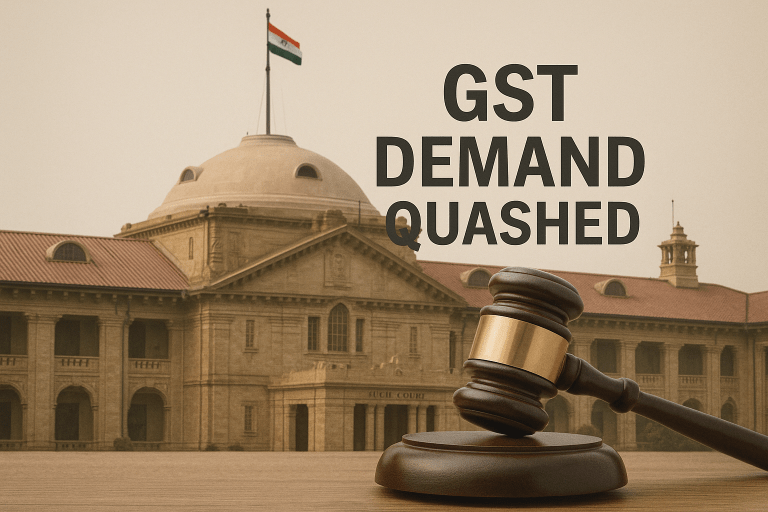 GST demand quashed as no hearing was granted, violating Section 75(4) and principles of natural justice