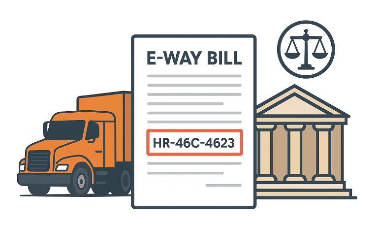 GST penalty of ₹59 lakh quashed as typographical error in vehicle number on e-way bill was held insufficient to deny benefit under Section 129(1)(a)
