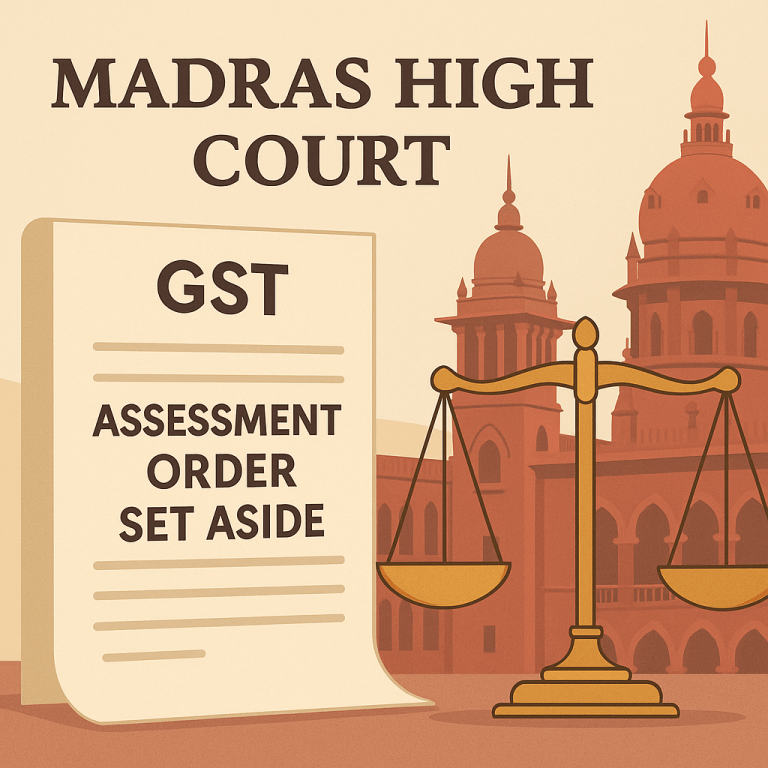 GST assessment order set aside and remanded as service of notices only on GST portal violated natural justice; fresh hearing allowed on payment of 25% of disputed tax