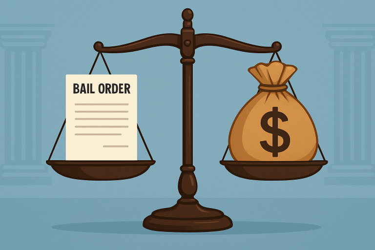 Default bail granted as High Court held that imposition of stringent financial conditions defeats the constitutional right to personal liberty