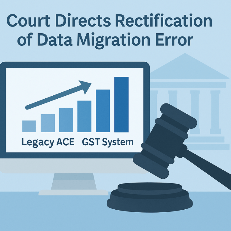 Service tax demand set aside as Calcutta High Court directs rectification of data migration error between legacy ACES and GST systems