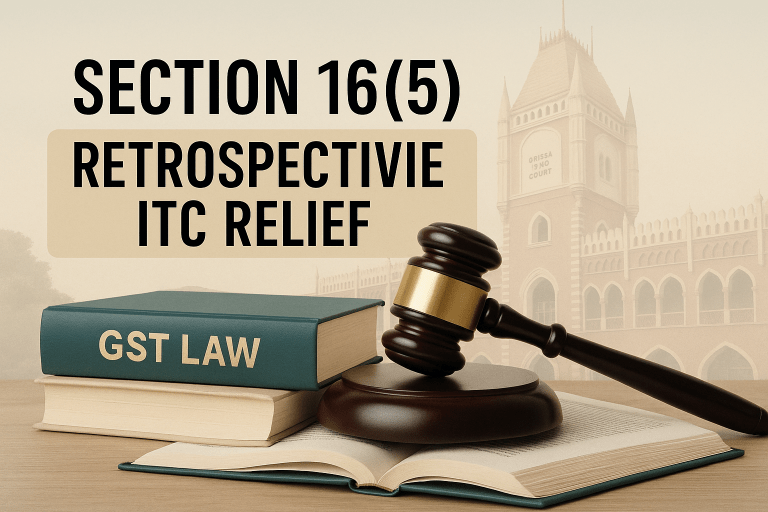 GST demand directed for reconsideration as retrospective amendment under Section 16(5) entitles taxpayer to ITC filed up to November 2021