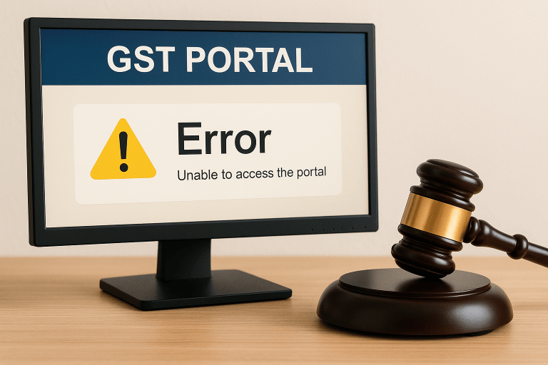 GST appeal restored as manual filing and pre-deposit via electronic cash ledger held valid due to portal non-availability