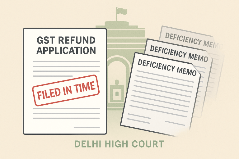 Refund rejection quashed as deficiency memos could not nullify a validly-filed refund application made within limitation