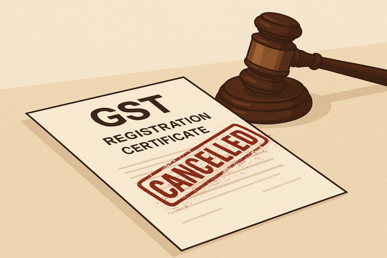 GST cancellation quashed as the show cause notice and cancellation order were held void for lack of reasons and violation of statutory principles of natural justice