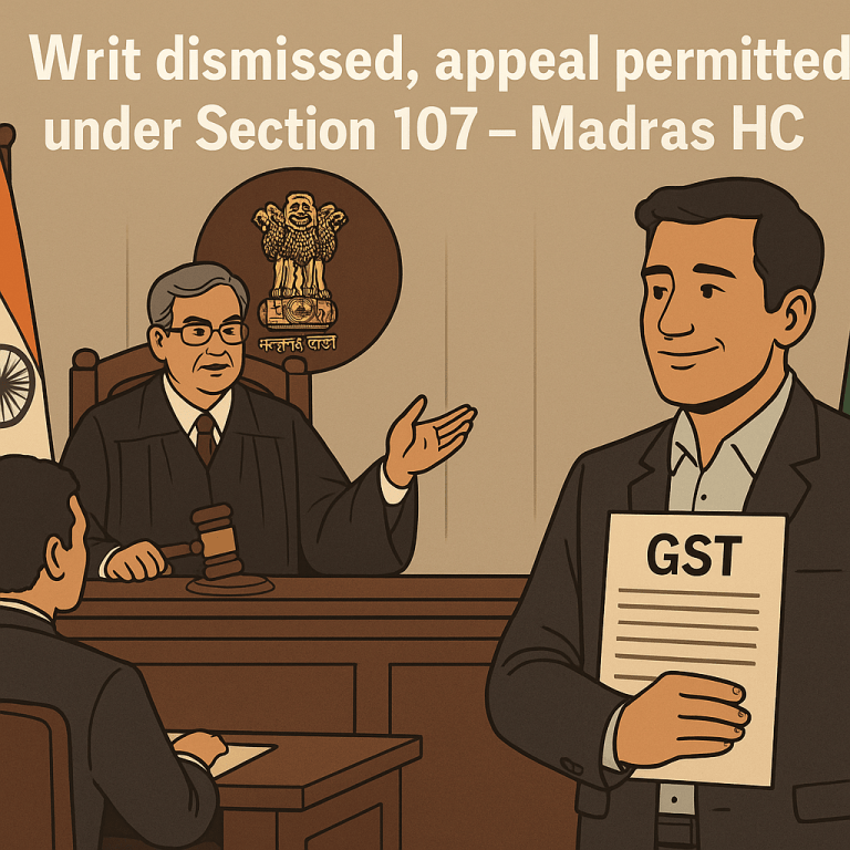 Assessment order not interfered with; writ disposed granting liberty to file appeal under Section 107 despite expiry of limitation