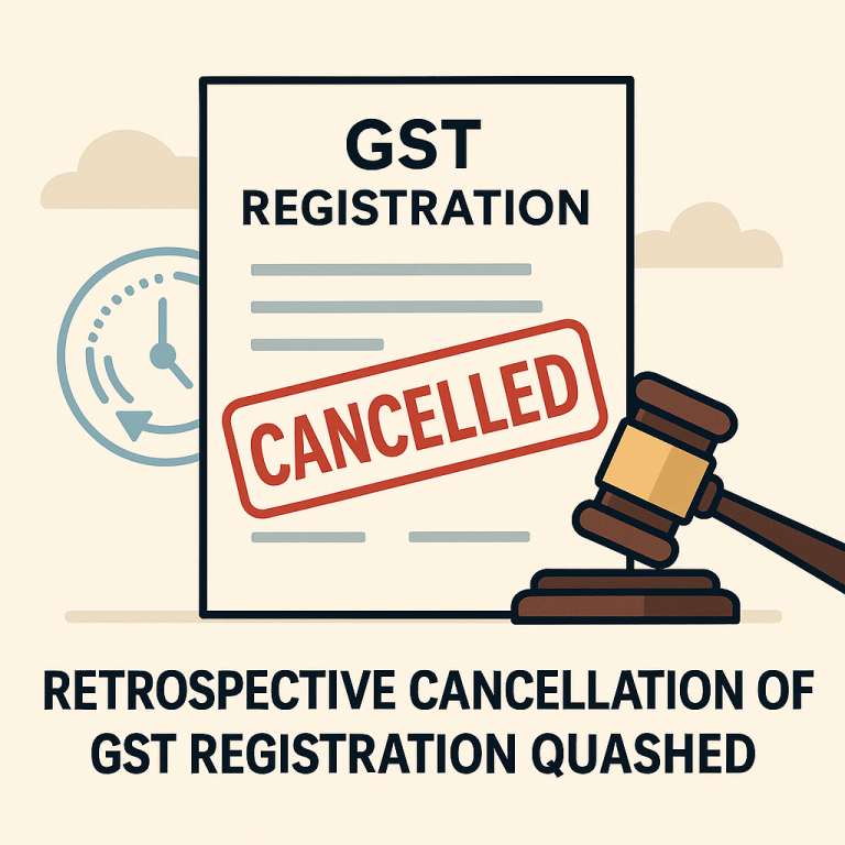 GST registration retrospectively cancelled set aside as mechanical and violative of principles of natural justice, with cancellation restricted to date of taxpayer’s own application