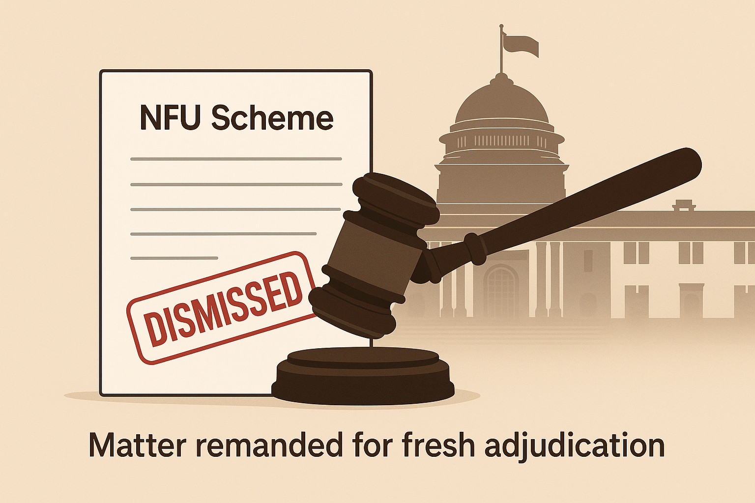 Order dismissing NFU claim set aside as the Tribunal had failed to adjudicate the petitioners’ entitlement on merits, necessitating remand for fresh consideration.