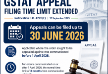 Extended Time Limit for Filing Appeals before GST Appellate Tribunal — Notification S.O. 4220(E), dated 17 September 2025