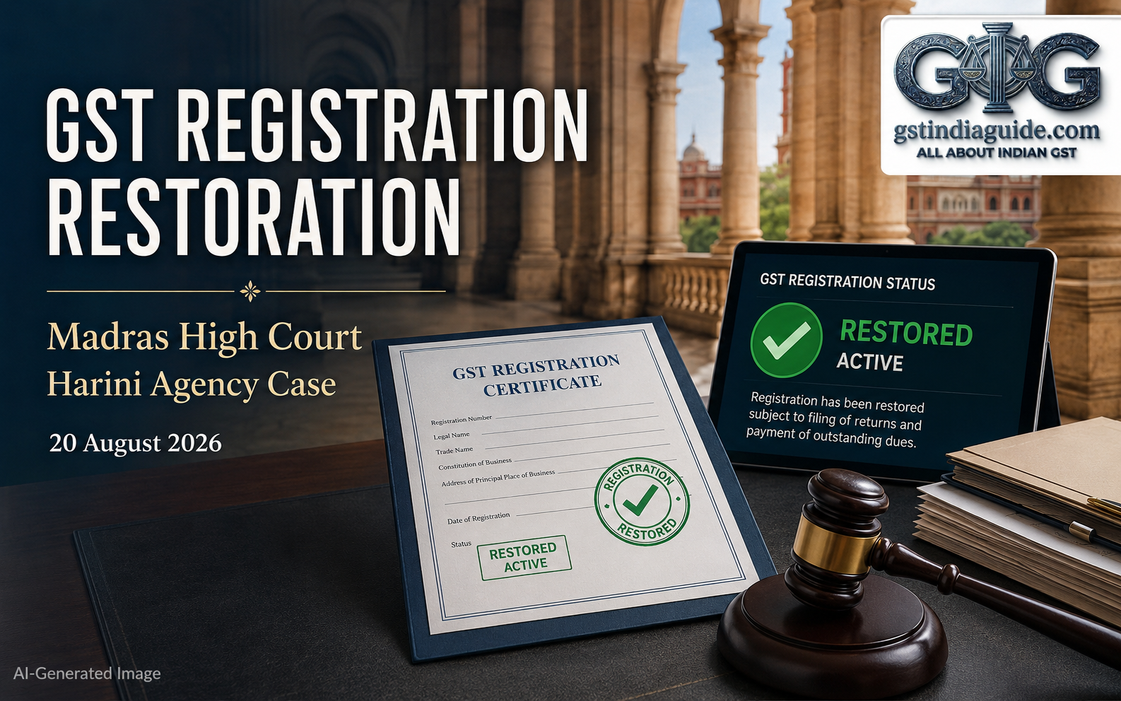 Madras High Court Allows Conditional Restoration of Cancelled GST Registration