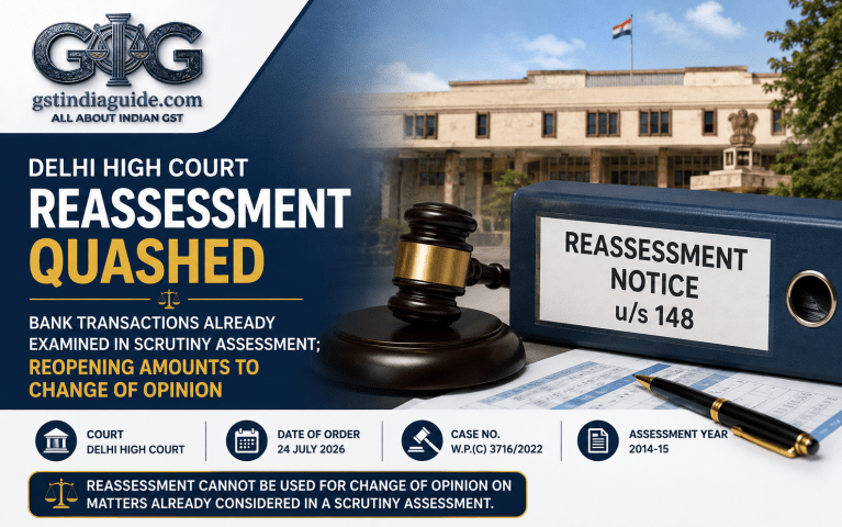 Vikas Singhal v. Income Tax Officer: Delhi HC Quashes Reassessment Based on Change of Opinion