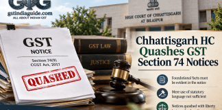 Chhattisgarh High Court Quashes GST Section 74 Notices for Failure to Disclose Foundational Facts