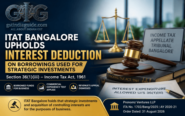 ITAT Bangalore Upholds Interest Deduction on Borrowings Used for Strategic Investments